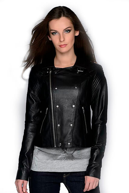 Куртка косуха женская из мягкой кожи черная в Курске недорого Дворец кожи и меха Тиффи